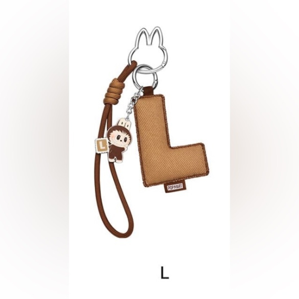 Pop Mart Labubu Pin for Love Letter “L” Pendant Box